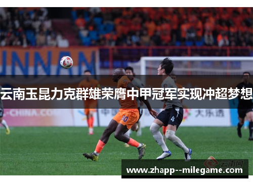 云南玉昆力克群雄荣膺中甲冠军实现冲超梦想